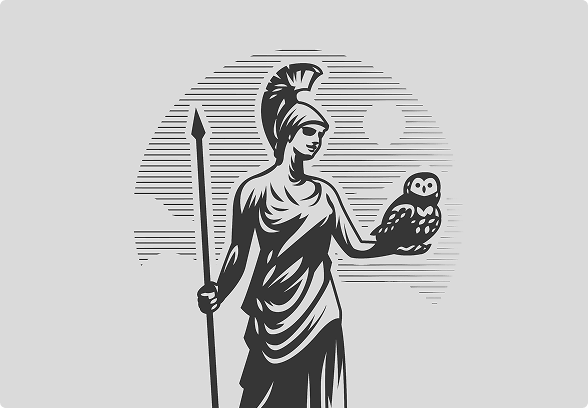 女神ミネルバのイラスト